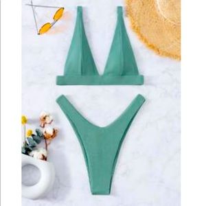 NEW - SHEIN Plain Bikini Swimsuit